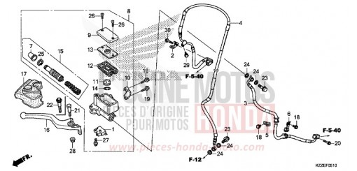 MAITRE-CYLINDRE DE FREIN AVANT CYLINDRE (CRF250LA/RLA) CRF250RLAJ de 2018
